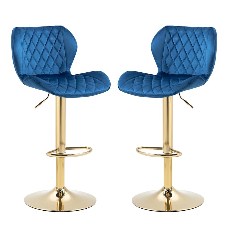 Adjustable Swivel Bar Stools Set Of 2