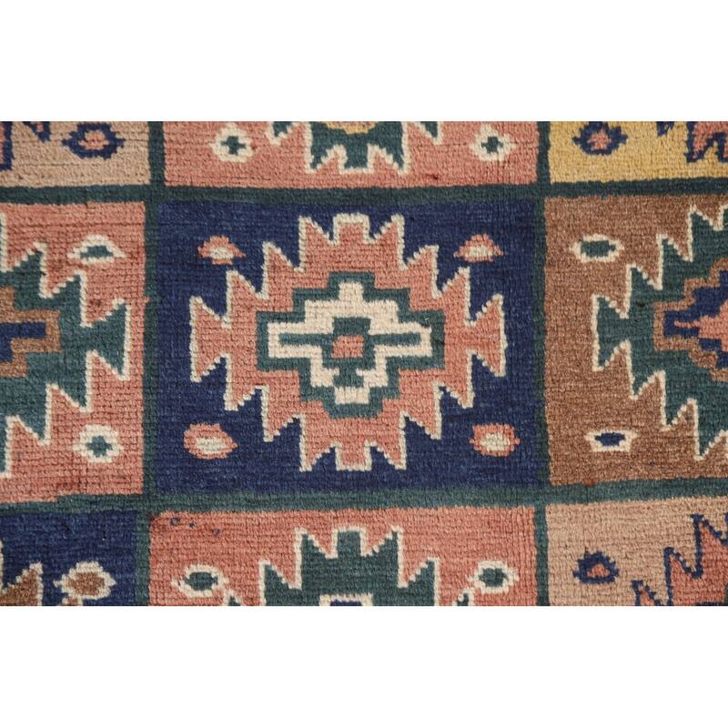 Bakhtiari Persian Vintage Area Rug Hand-knotted Wool Carpet - 3'10"x 7'5"