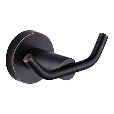 Knob-Hook Double Robe/Towel Hook in Brushed Nickel