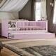 preview thumbnail 11 of 18, Twin Bed Frame Platform Bed Daybed with Guardrail and Trundle