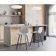 preview thumbnail 4 of 20, Outlaw Industrial Counter Stool in Metal and Faux Leather (Set of 2)