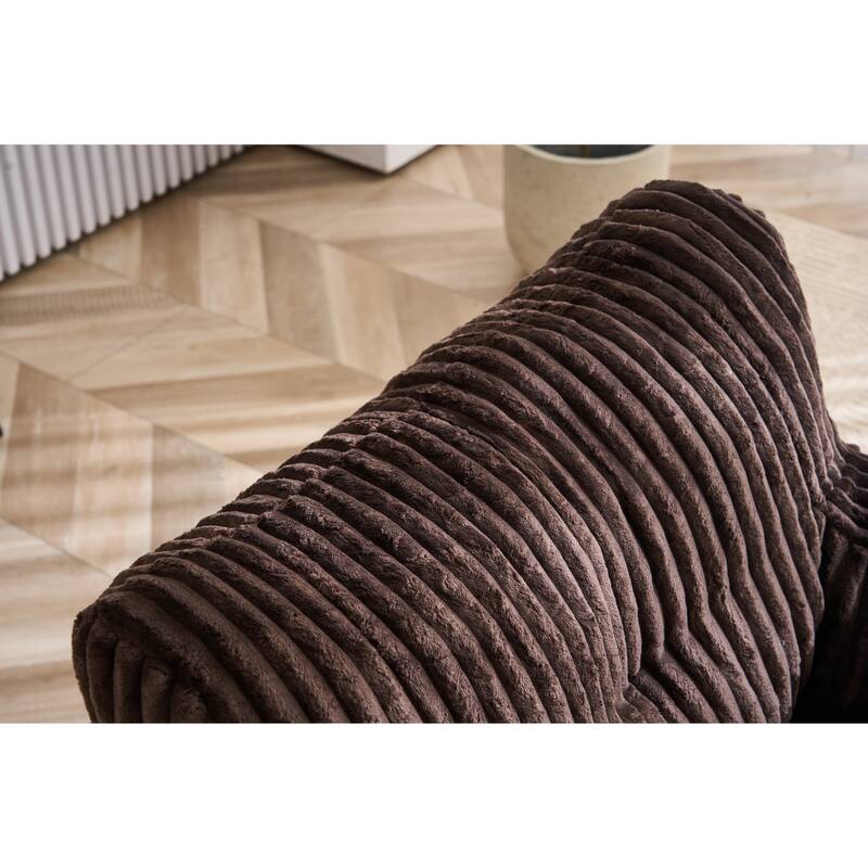 Corduroy Fabric Bean Bag Chair Filled With Memory Sponge