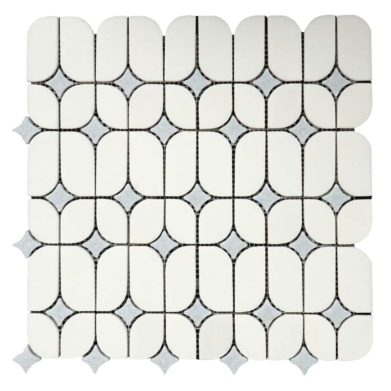 2.25" x 12.5" Marble Novelty Mosaic Wall & Floor Tile - Case (10 Sheets)