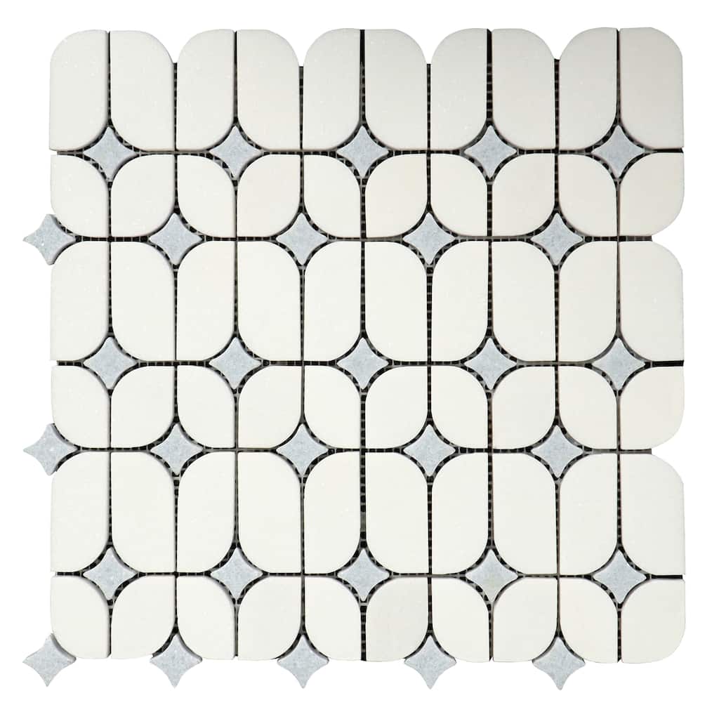 2.25" x 12.5" Marble Novelty Mosaic Wall & Floor Tile - Case (10 Sheets)