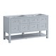 preview thumbnail 4 of 57, Breckenridge 60" Double Vanity, Serenity Blue - 60D No, Top