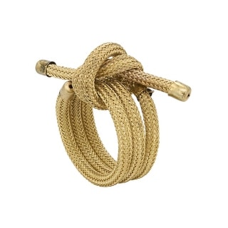 Table Napkin Rings With Knotted Rope Design (Set of 4)