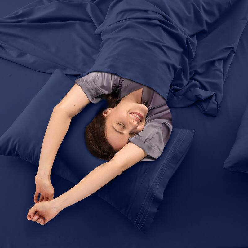 6 Piece Bed Sheet Set Deep Pocket Ultra Soft Microfiber Bedding Sheets
