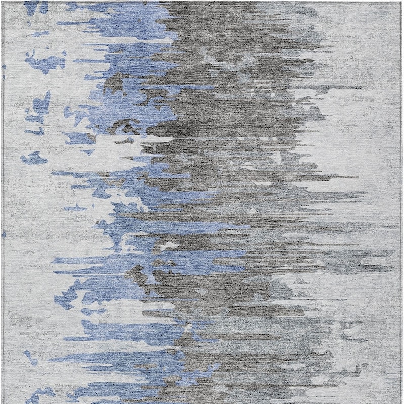 HomeRoots Abstract Transitional Rectangle Outdoor Rug