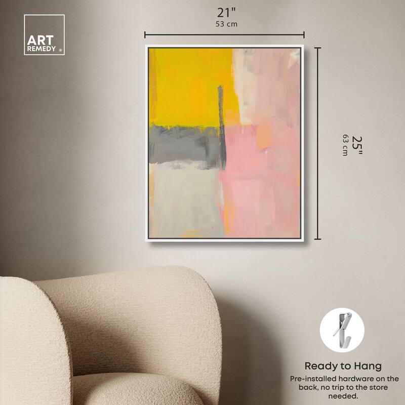 Tangerine Blush II Canvas by Art Remedy