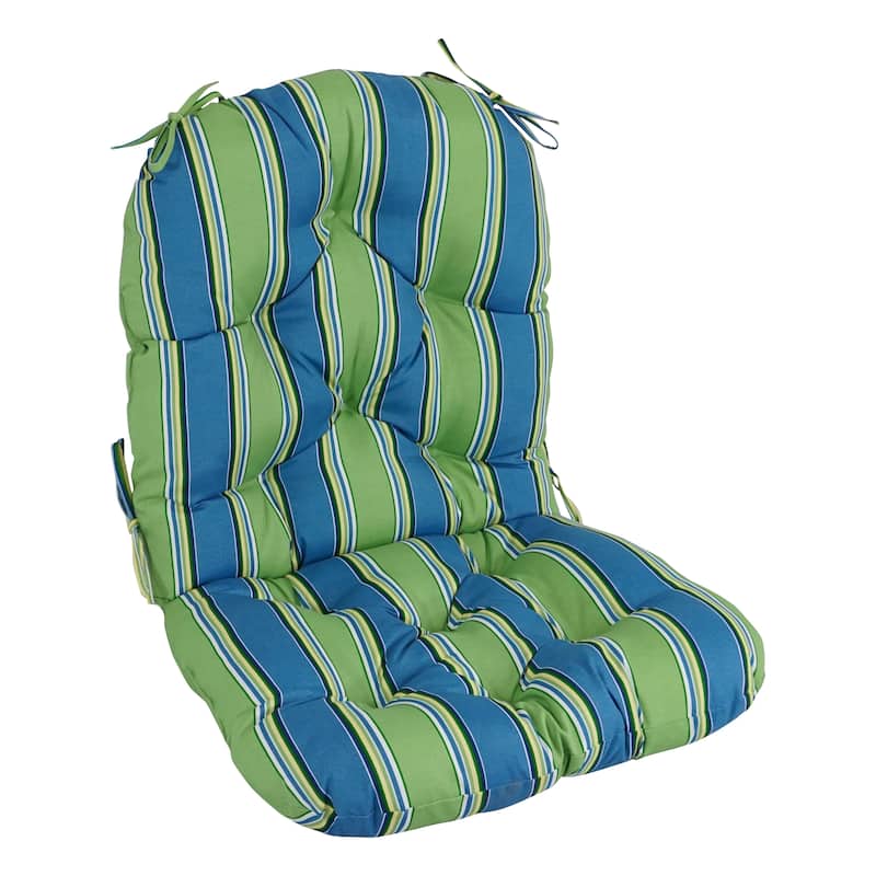 48-inch by 24-inch Outdoor Seat/Back Chair Cushion (Cushion Only) - Haliwell Caribbean