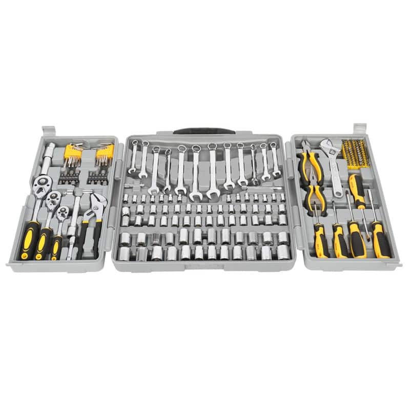 205pcs Household Hand Tool Kit - Grey