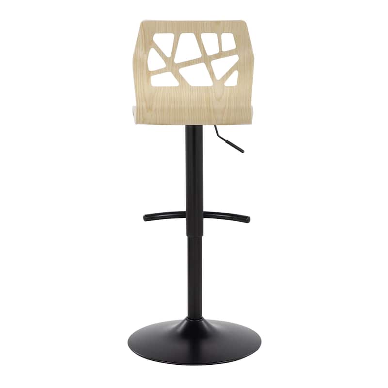 Carson Carrington Sala Adjustable Bar Stool with Rounded T Footrest (Set of 2)