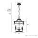 preview thumbnail 8 of 23, Hunter 12" Laurel Ridge 4-Light Lantern Pendant - Kitchen Island, Dining room, Entry - Modern Farmhouse, Industrial, Candle