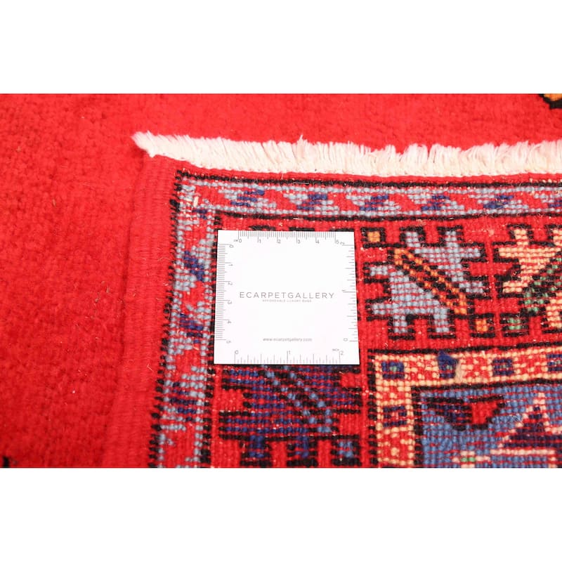 ECARPETGALLERY Hand-knotted Royal Maroc Red Wool Rug - 5'9 x 8'0