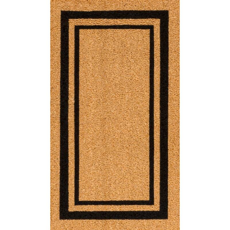 JONATHAN Y Classic Natural Coir Mat Indoor/Outdoor
