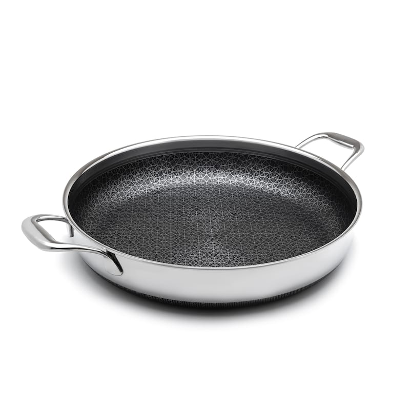 DiamondClad 14 Inch Nonstick Stainless Steel Pan with Lid Cookware Set - 14"