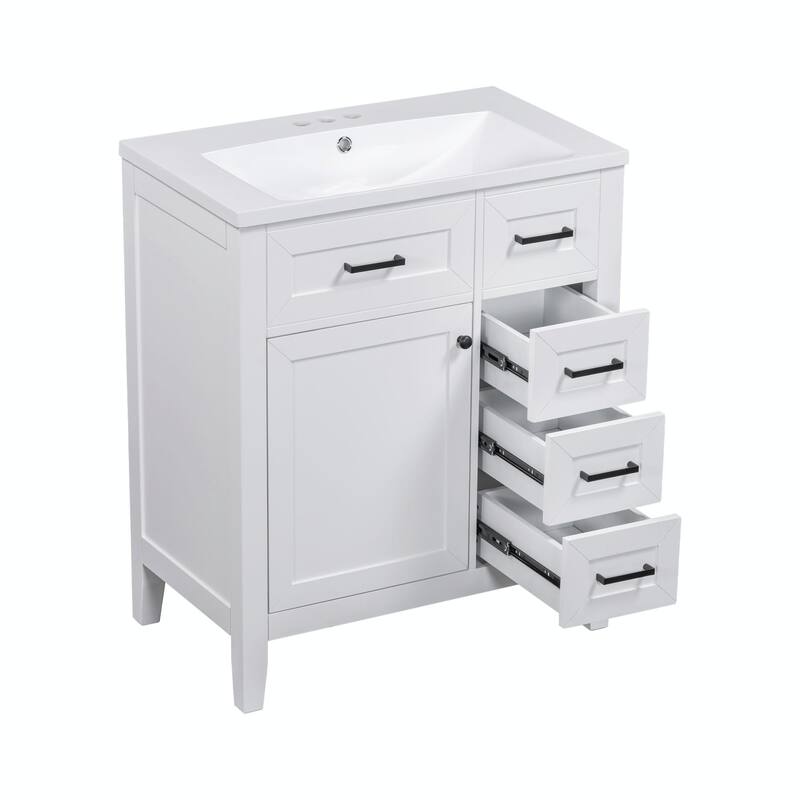 30" Bathroom Vanity with Sink Combo and Drawers