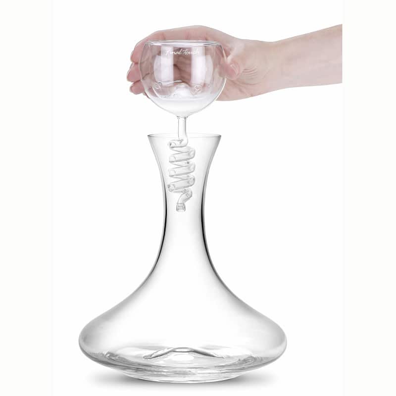 Final Touch Twister Glass Aerator and Decanter Set - 25.4 oz