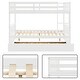preview thumbnail 2 of 16, Minimalist Design Wooden Detachable Full Over Full Bunk Bed with Trundle Bed