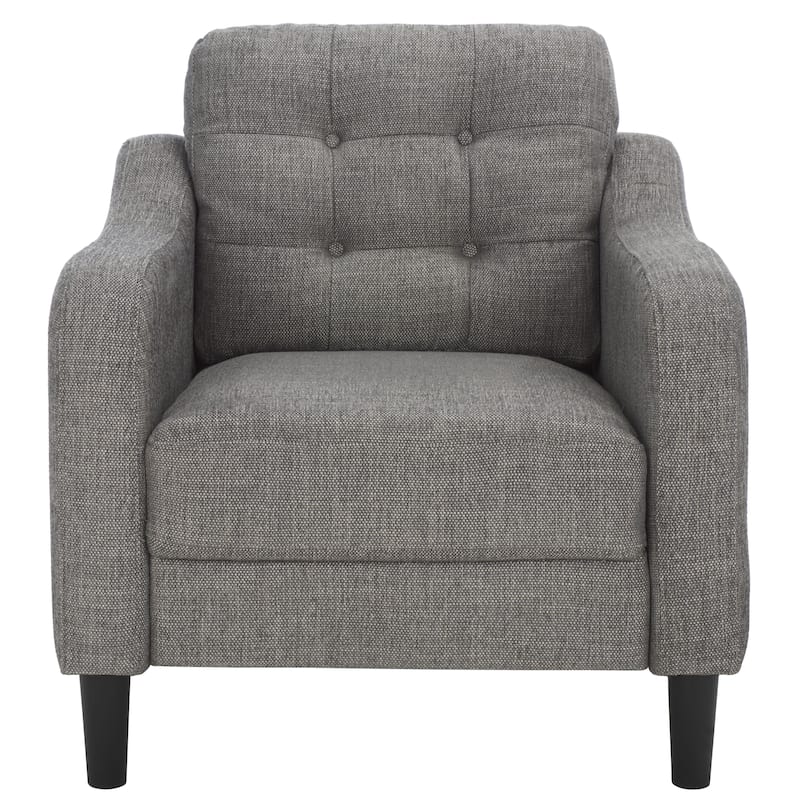 SAFAVIEH Couture Nathaniel Tufted Back Accent Chair - 32"W x 32"D x 34"H