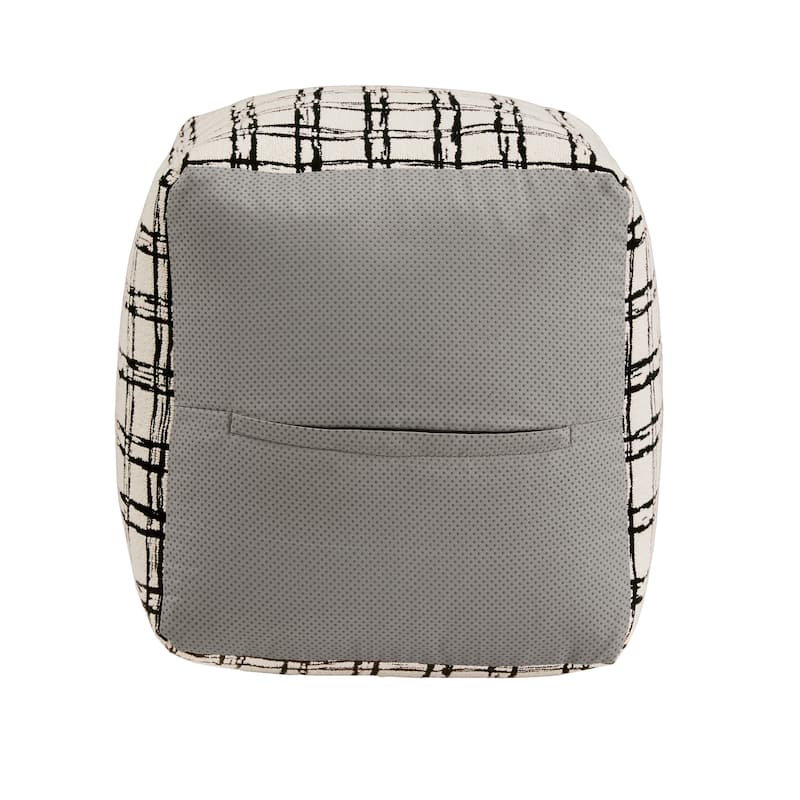 Brunico Upholstered Square Pouf Ottoman by iNSPIRE Q Bold