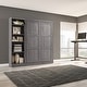 preview thumbnail 81 of 91, Pur Full Murphy Bed with Shelving Unit (84W) by Bestar