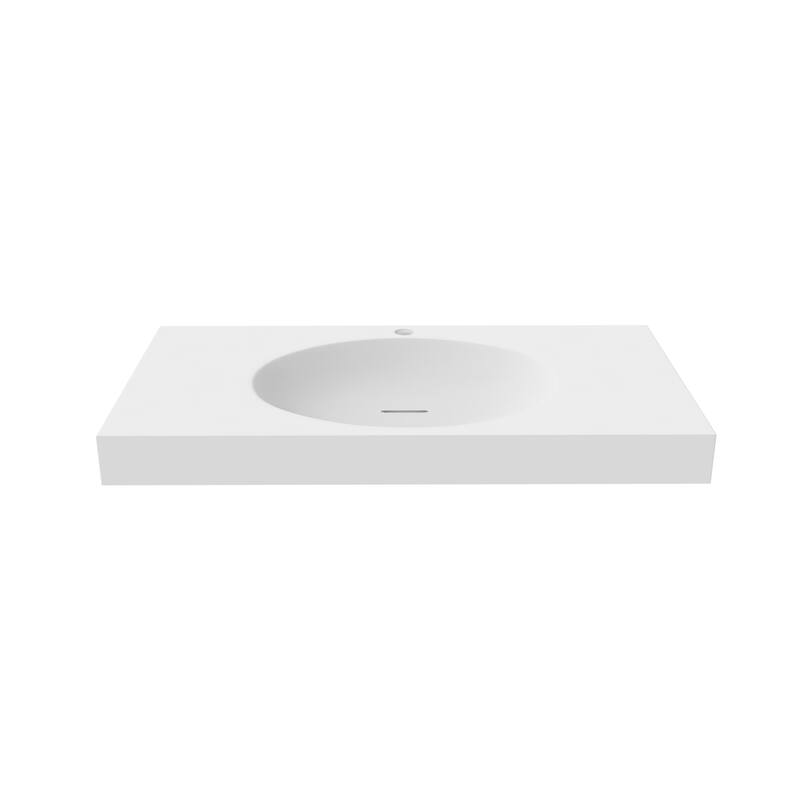 Darleen Shallow Basin Wall Mounted Bathroom Sink