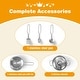 preview thumbnail 8 of 12, Kids Kitchen Playset Conor Kitchen Toy with Realistic Microwave and Oven Stove - 25.5"L x 23.5"W x 33.5"H