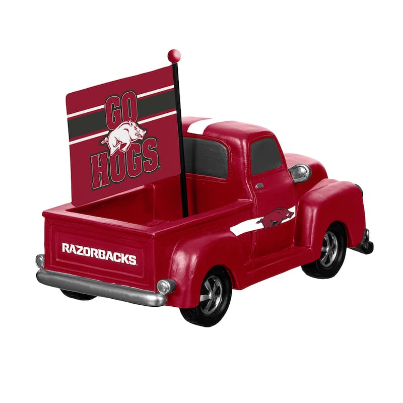 NCAA Rally Truck Garden Statue with Team Flag