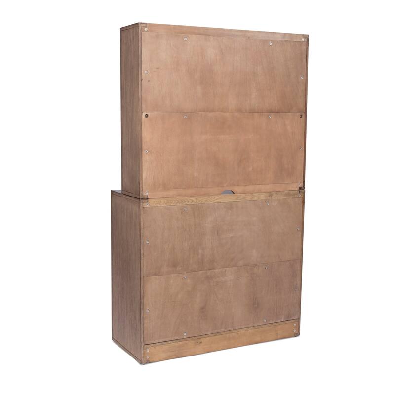 Homestyles Big Sur Brown Wood Buffet with Hutch