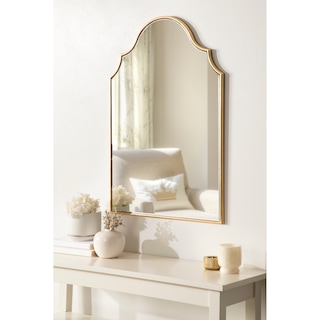 Kate and Laurel Leanna Arch Framed Wall Mirror - 20x30