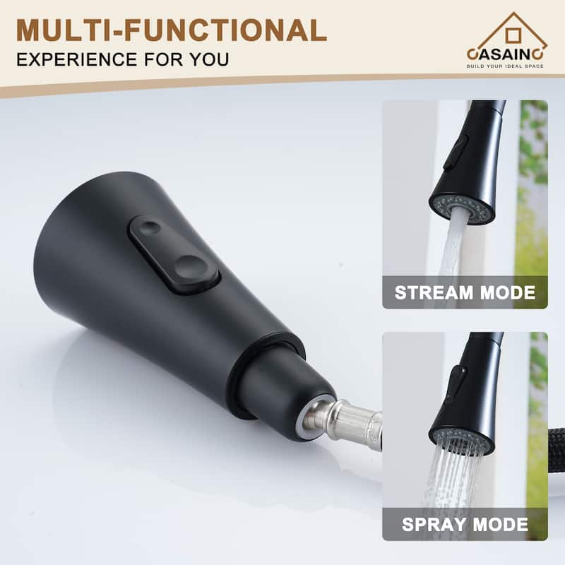 Single Handle Pull Down Sprayer Kitchen Faucet