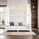 preview thumbnail 13 of 20, Wood Full/Twin Size House Bed with Guardrail, Kids Bed with LED and Headboards