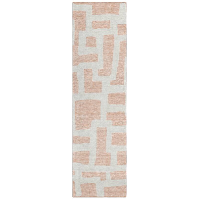 Machine Washable Indoor/ Outdoor Chantille Geo Contemporary Rug