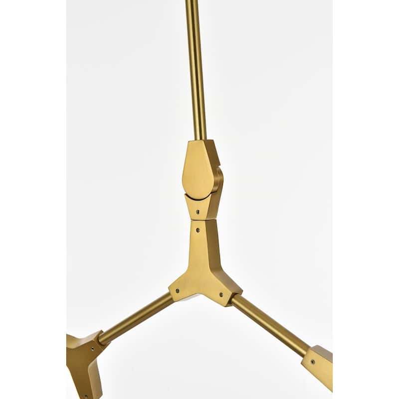 Elegant Lighting 1712G60 Cavoli 9 Light 60" Wide Abstract Chandelier