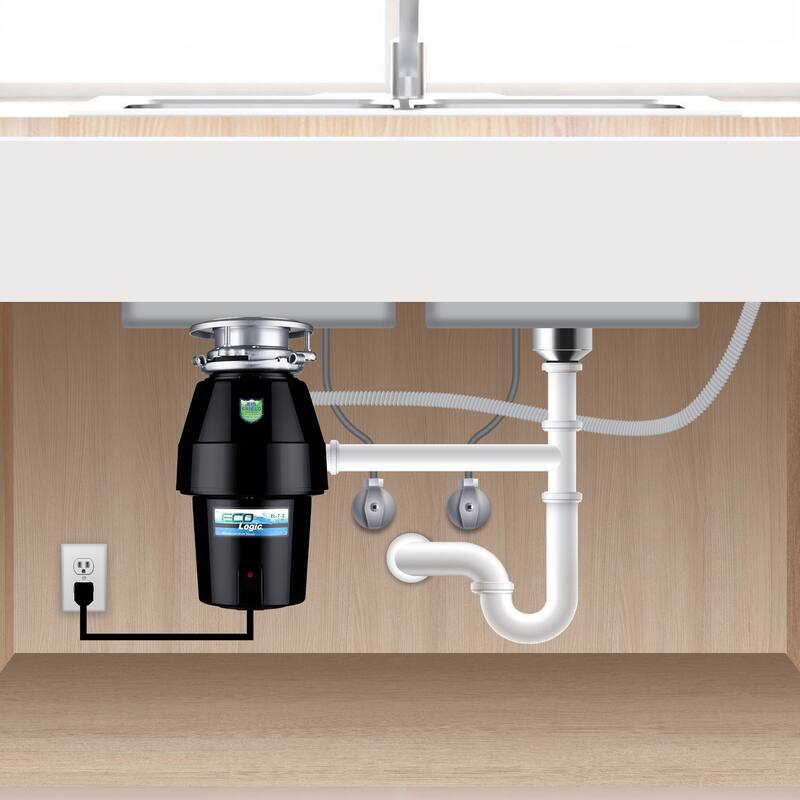Eco Logic Continuous Feed Garbage Disposal for Kitchen Sinks