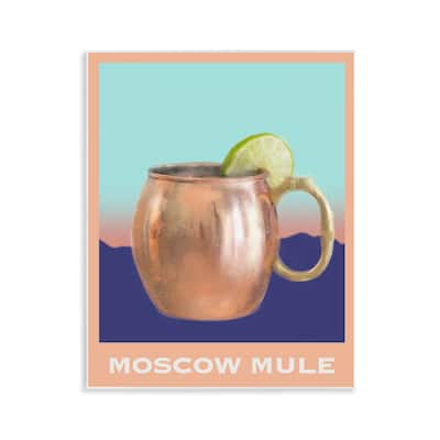Stupell Moscow Mule over Landscape Wall Plaque Art Design By Matthew Piotrowicz