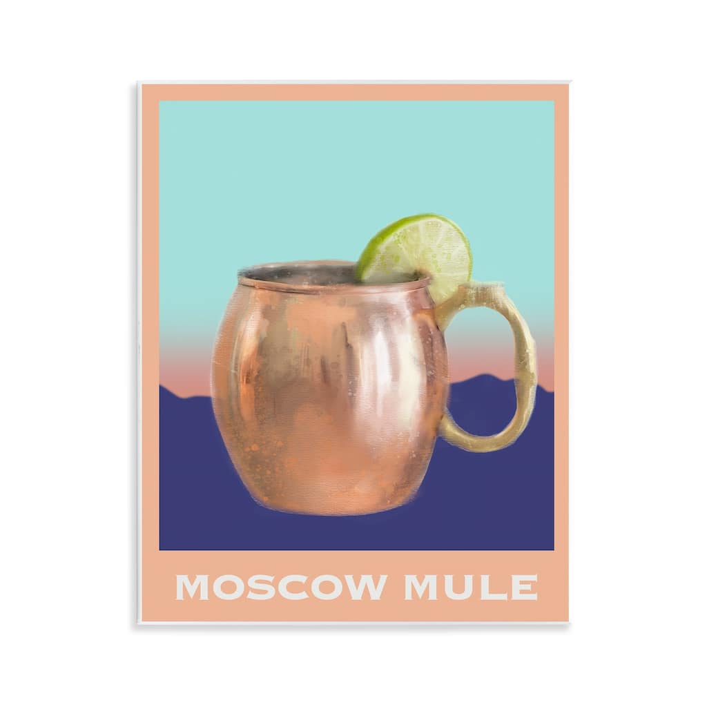 Stupell Moscow Mule over Landscape Wall Plaque Art Design By Matthew Piotrowicz