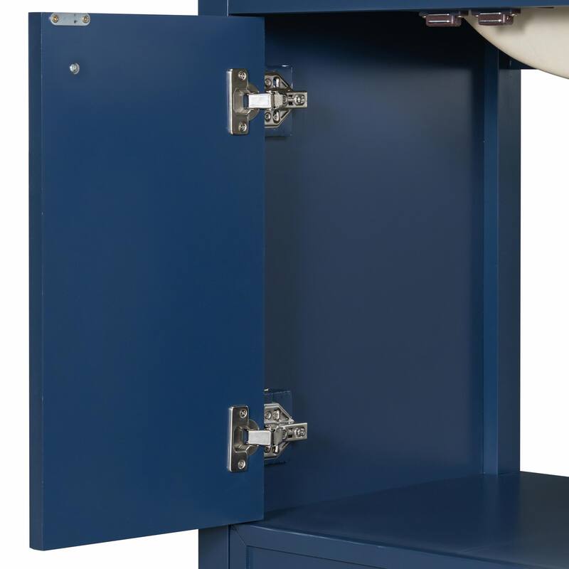36" Bathroom Vanity with Sink, Cabinet with Soft-Closing Door, 4 Drawers in Varying Sizes