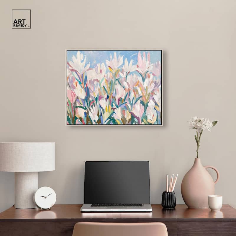 Morning Mist Bloom II Canvas by Art Remedy