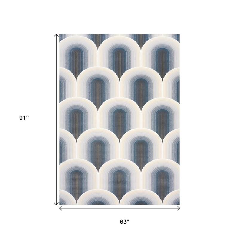 HomeRoots Geometric Modern Rectangle Area Rug