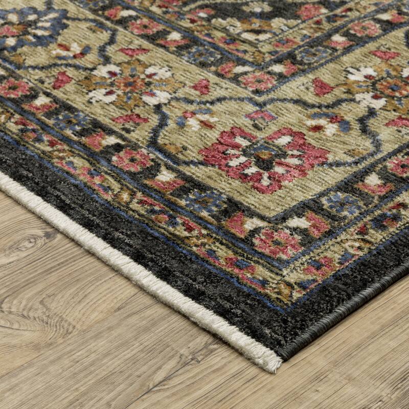 Style Haven Henretta Bordered Traditional Fringe Edge Area Rug