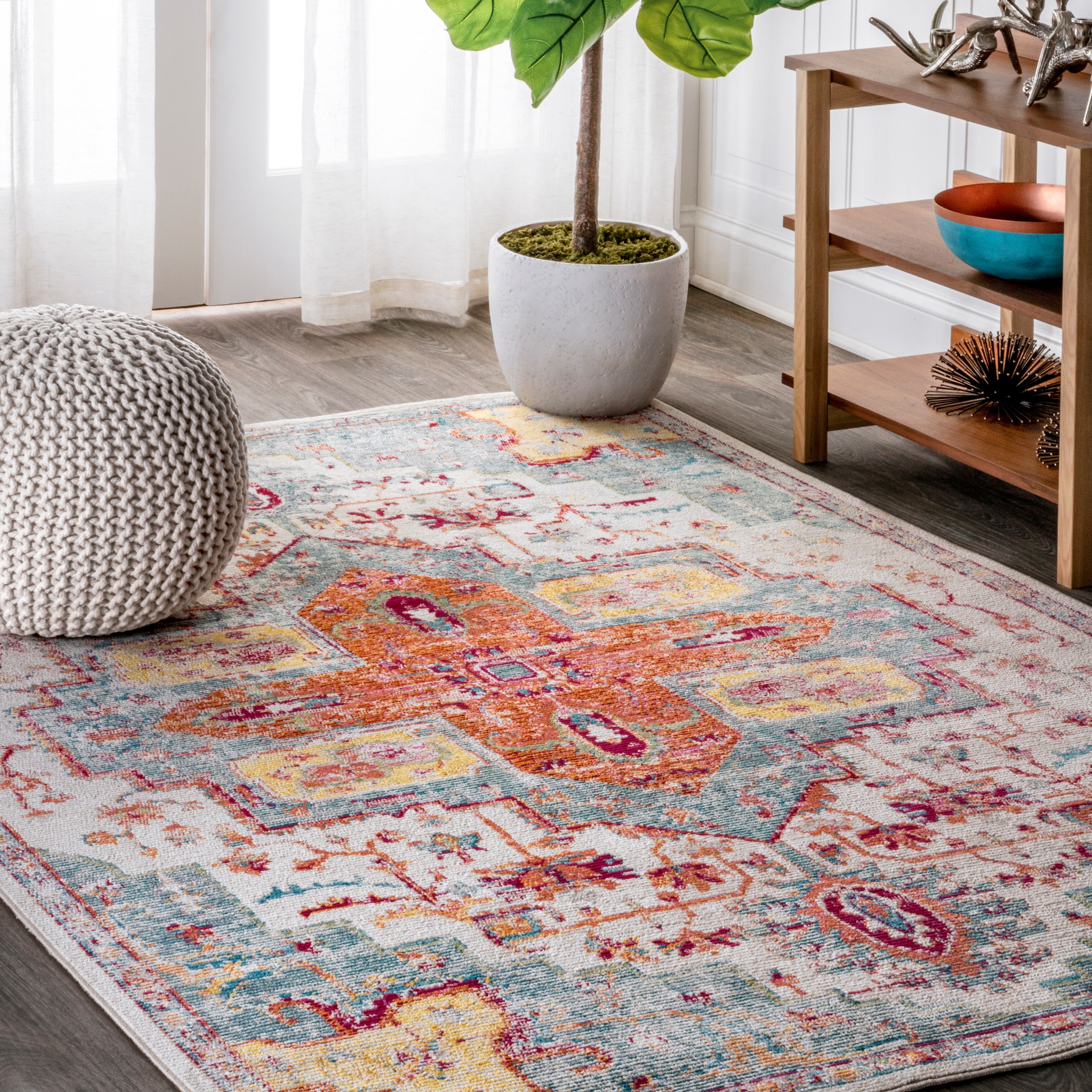 JONATHAN Y Zafra Vintage Medallion Area Rug - Overstock - 37472460