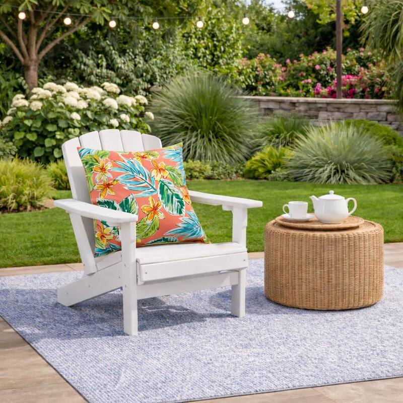 2 Pack Outdoor Throw Pillows, Waterproof & Fade-Resistant Patio Cushions- Soft & Comfortable Decorative Pillow Covers (18x18")