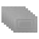 Design Imports Silver Doubleframe Kitchen Placemat Set (Set of 6)