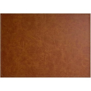 Luxurious Vegan Faux Leather Placemats, Set of 4, Look and Feel of