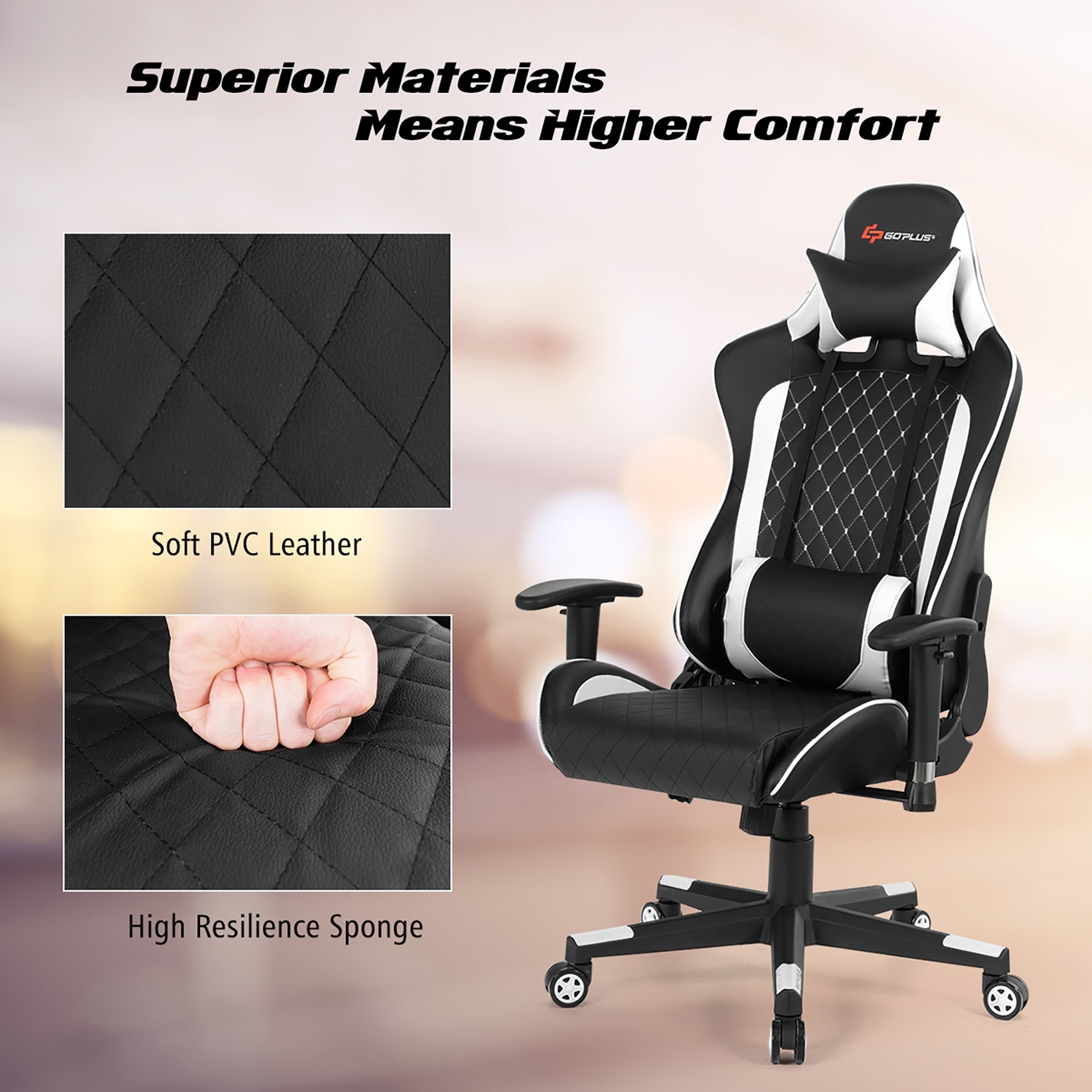 Goplus gaming chair website on sale