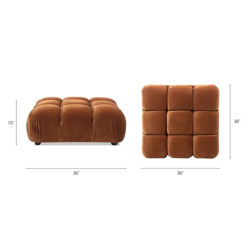 Marcel 36" Bubble Modular Modern Cocktail Ottoman