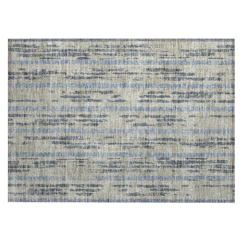Machine Washable Indoor/ Outdoor Chantille Ombre Stripe Rug
