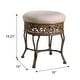 preview thumbnail 7 of 5, Azalea Park Backless Upholstered Vanity Stool